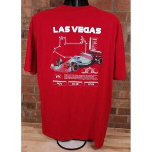 Formula 1 Las Vegas Grand Prix Shirt Mens Size 2XL Racing Graphic Print 2023 Red